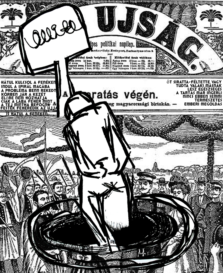 Tóth Kinga: Hátul kulcsol (45x55cm)